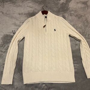 White Polo Sweater